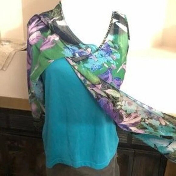 Suspense sz L Double Layer Flowing Flower Tank - Picture 3 of 7